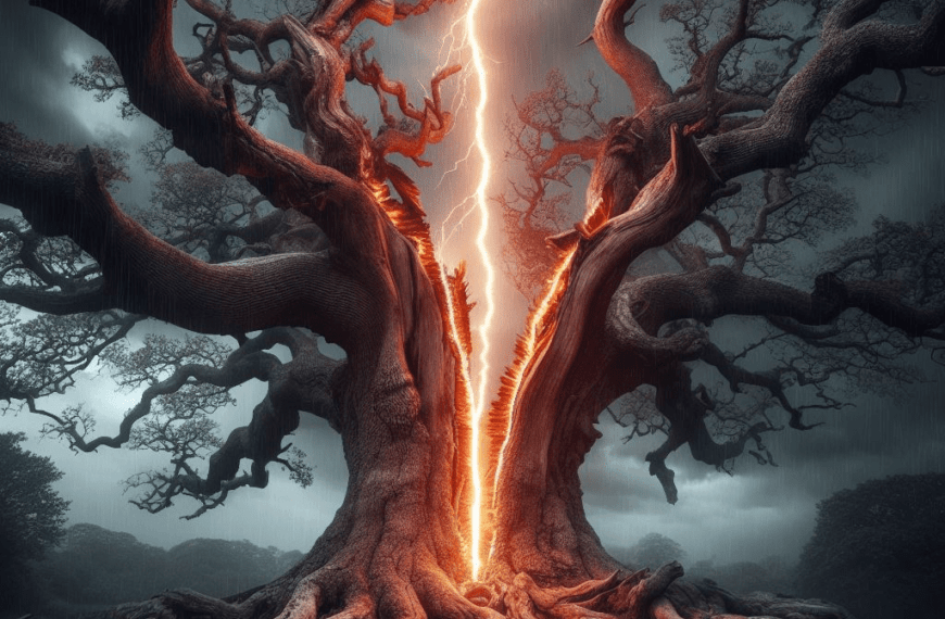 The Spiritual Meaning of a Tree Struck by Lightning