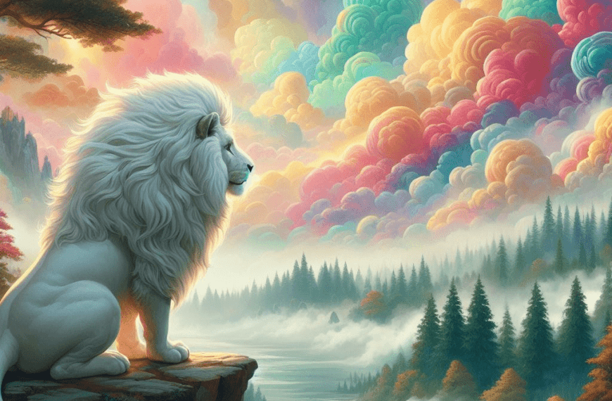 Dreaming of a White Lion in the Sky Meaning