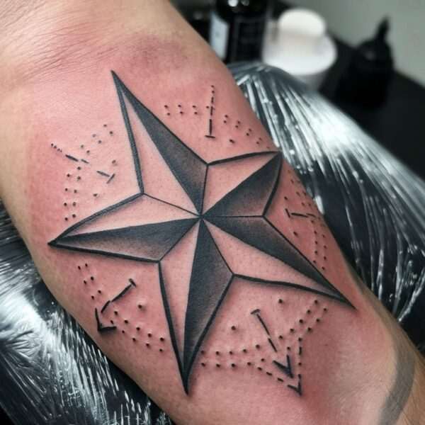 Black Star Tattoo Meaning & Symbolism